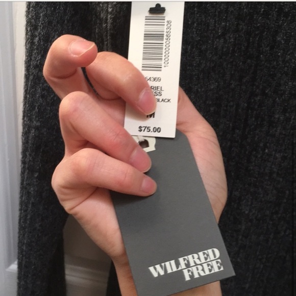 Aritzia Wilfred Free Mariel Dress in Charcoal Grey - Picture 3 of 3